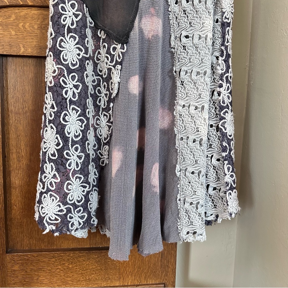 Anthropologie Aratta Silent Journey Black and Gray Patchwork Maxi Skirt - Picture 5 of 11